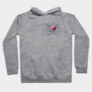 Broken Heart (small) Hoodie